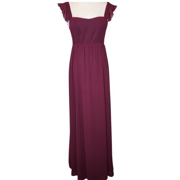 🎉HP DRESS Maxi SHOW ME YOUR MUMU June In Merlot Sleeveless Sz Med - Picture 3 of 13